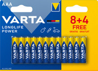 VARTA ALKALINE BATTERIE "LONGLIFE POWER" Micro (AAA - 8+4)